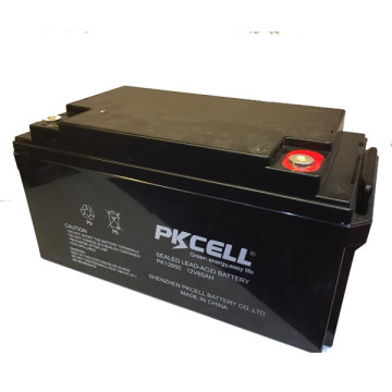 12V 65AH AGM Batería recargable de plomo solar sellada UPS de ciclo profundo